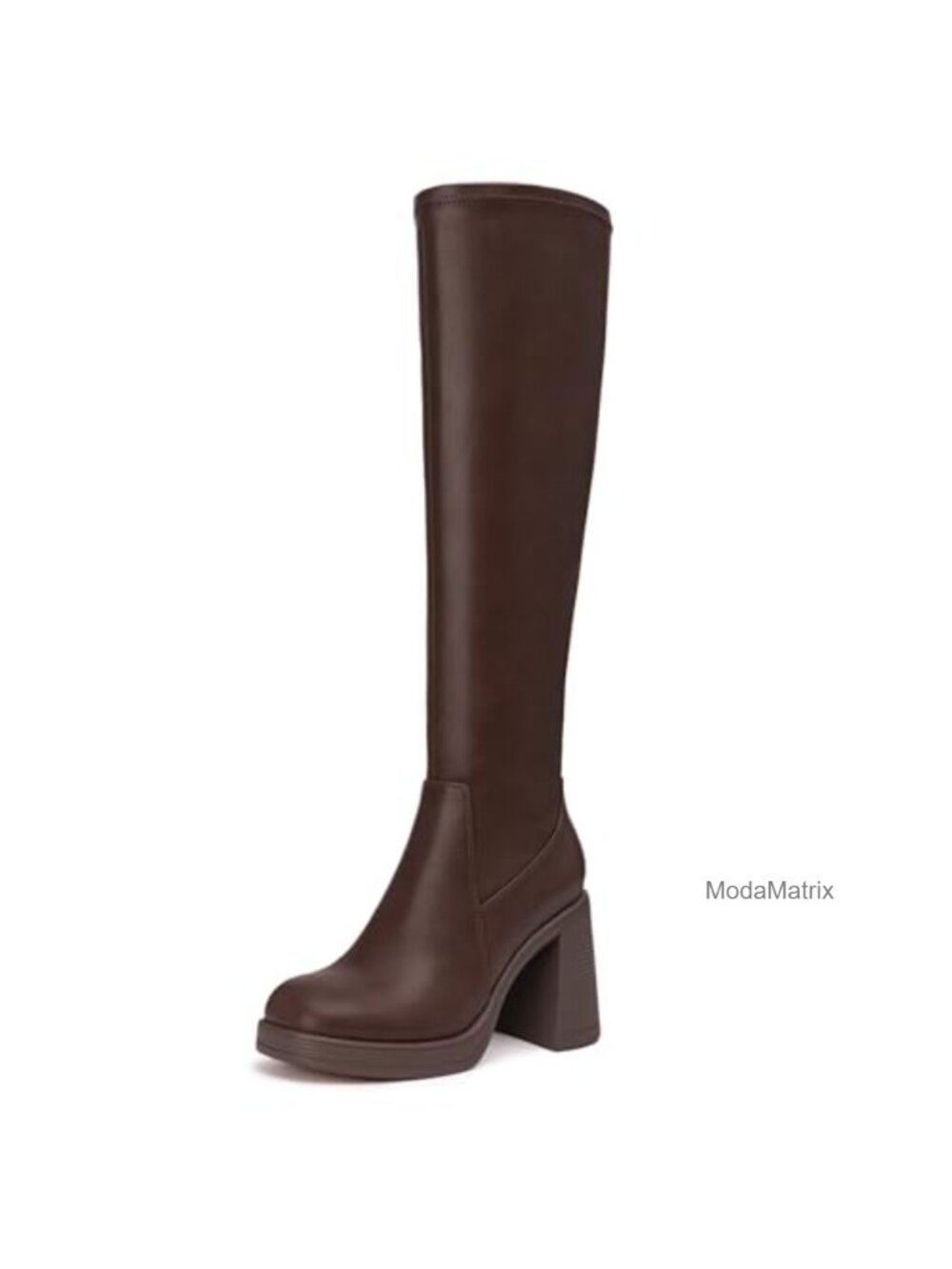 Knee High Boots Women Stretch Chunky Platform Tall Boots